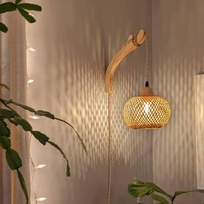 Applique murale rotin | Bohème Naturel