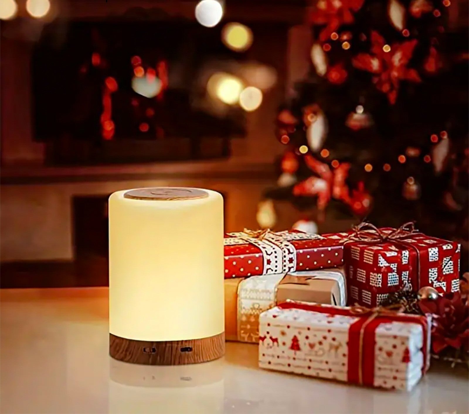 decoration avec lampe de chevet tactile design