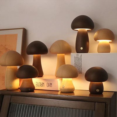 differentes couleurs de lampe champignon