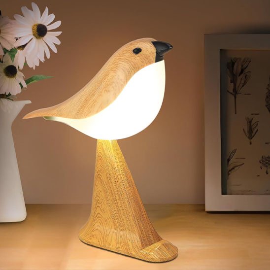 lampe de chevet tactile pose sur table en decoration