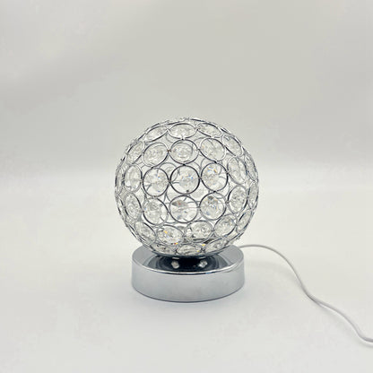 lampe de chevet vintage de couleur argent