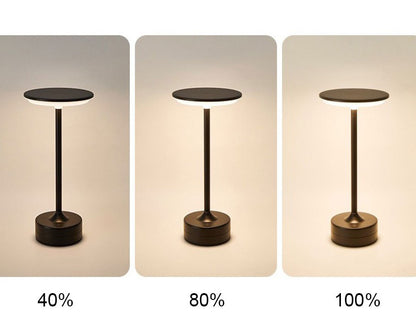 lampe de table led rechargeable reglage couleur a trois vitesses