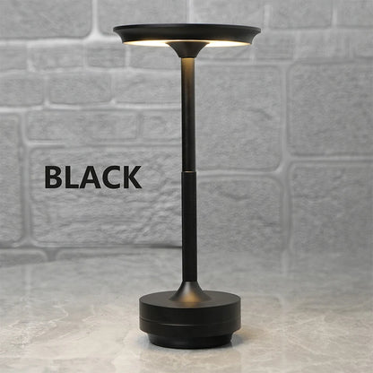 lampe de table led sans fil noir