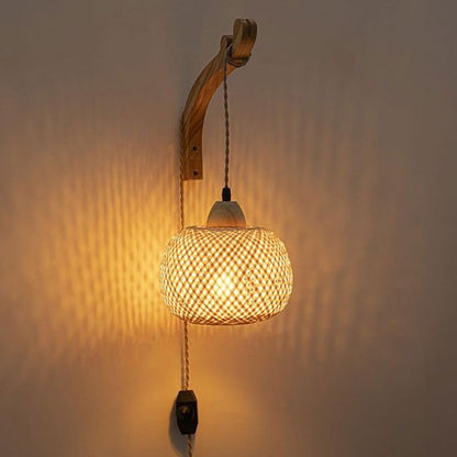 Applique murale rotin | Bohème Naturel