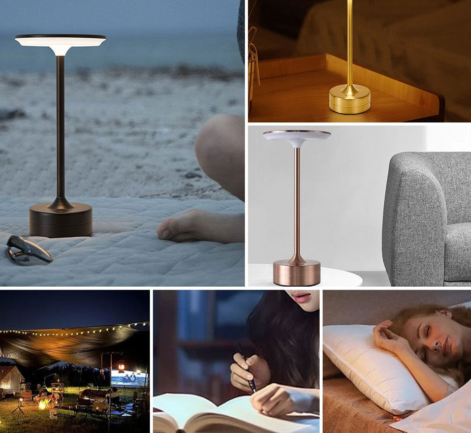 scenarios d`utilisation lampe de table led rechargeable